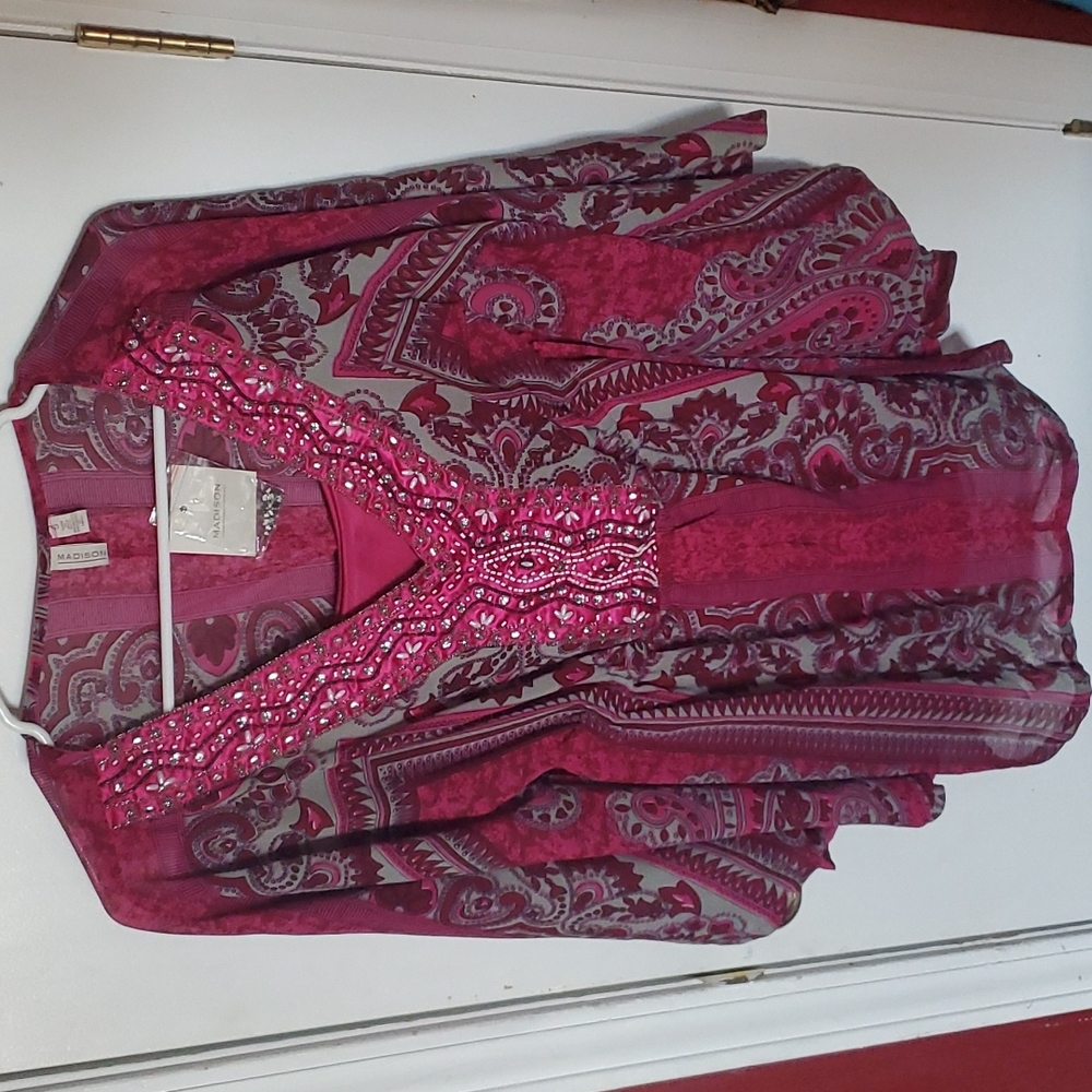 Madison Floral Tunic with built-in tank top